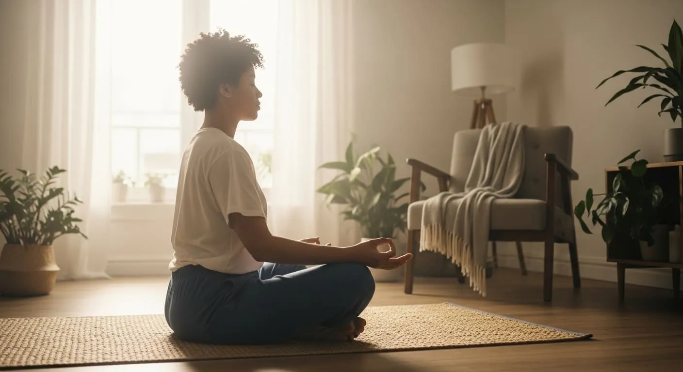 Mujer meditando