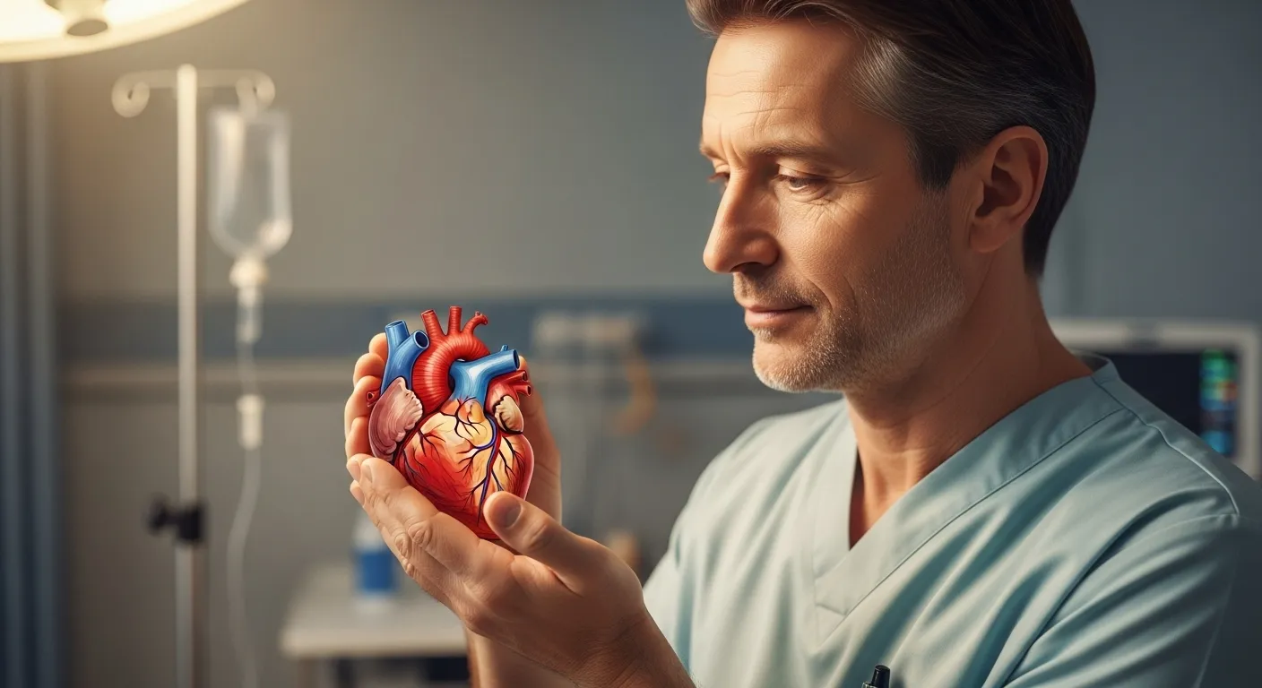 Hombre sosteniendo un corazón